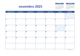 calendário 2025 02