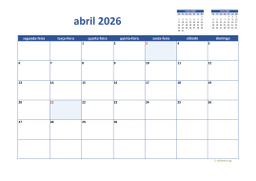 calendário 2026 02