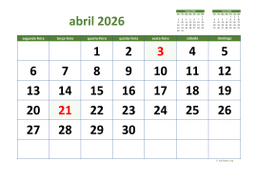 calendário 2026 03