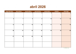 calendário 2026 06