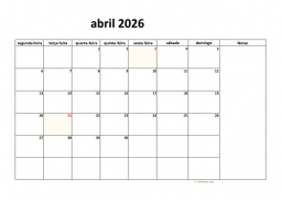 calendário 2026 08