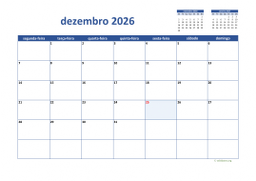 calendário 2026 02