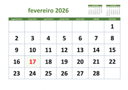 calendário 2026 03