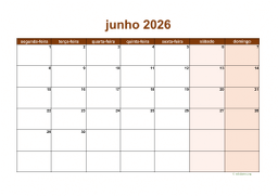 calendário 2026 06