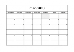 calendário 2026 05