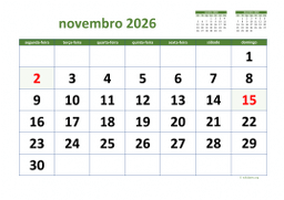 calendário 2026 03