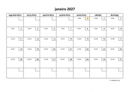 calendário 2027 01