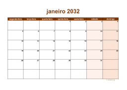 calendário mensal 2032 06