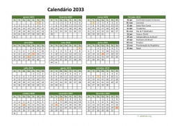 calendário anual 2033 02