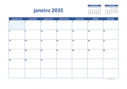 calendário mensal 2035 02