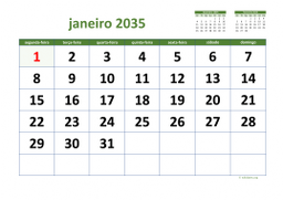calendário mensal 2035 03