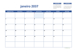 calendário mensal 2037 02
