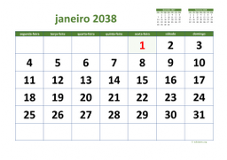 calendário mensal 2038 03