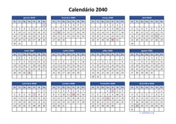 calendário anual 2040 03