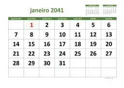 calendário mensal 2041 03