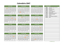 calendário anual 2047 02