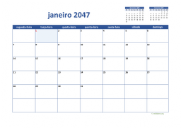 calendário mensal 2047 02