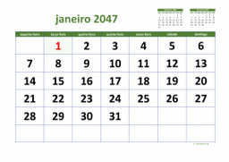 calendário mensal 2047 03