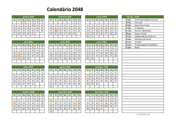 calendário anual 2048 02