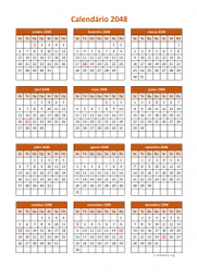 calendário anual 2048 05