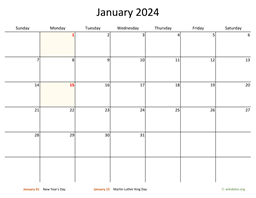 Printable 2024 Calendar | WikiDates.org