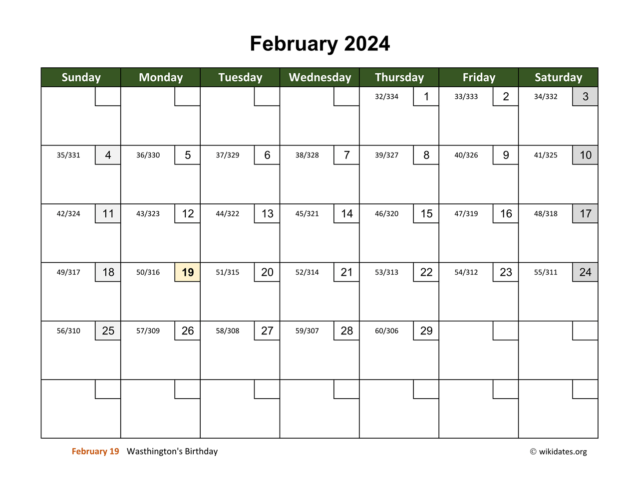 February Which Day Today 2024 Best Top Most Popular List Of February 