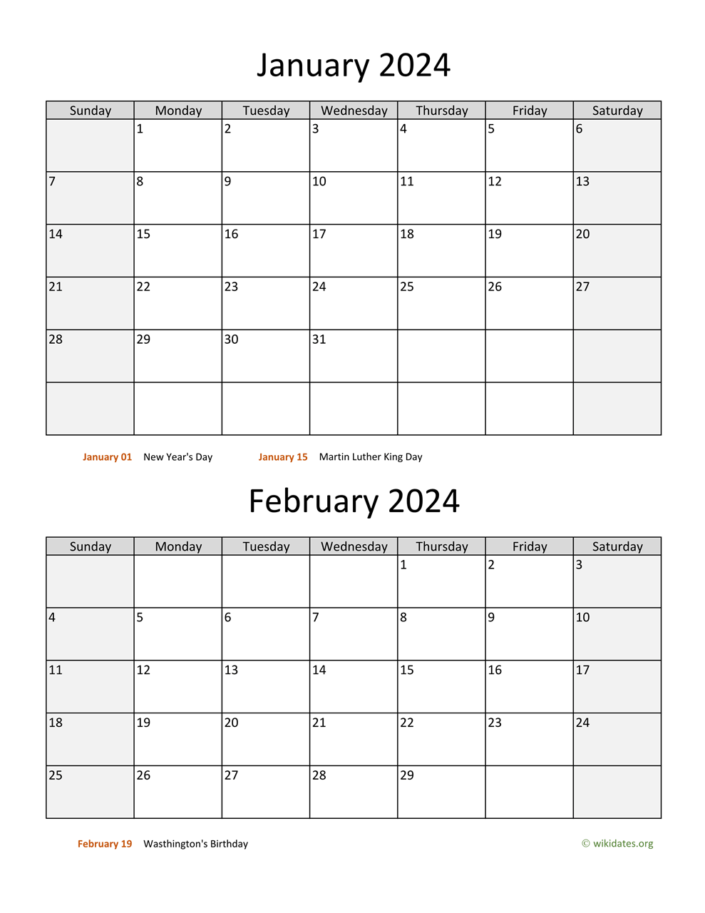 Printable Bi Monthly 2024 Calendar WikiDates