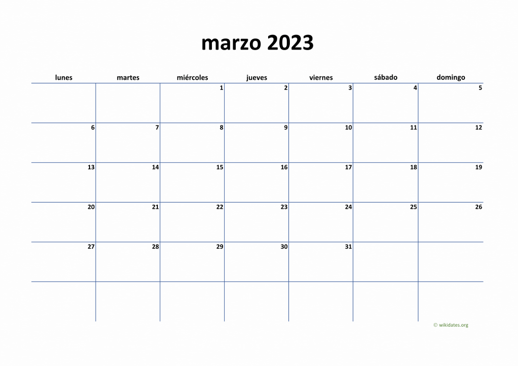 Calendario Marzo 2023 En Word Excel Y Pdf Calendarpedia Riset