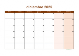 calendario diciembre 2025 06