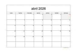 calendario abril 2026 05