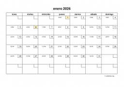 calendario enero 2026 01