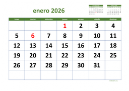 calendario enero 2026 03