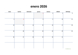 calendario enero 2026 04