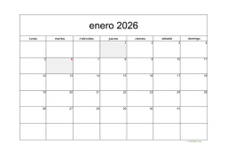 calendario enero 2026 05