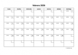 calendario febrero 2026 01