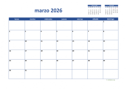 calendario marzo 2026 02