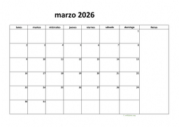 calendario marzo 2026 08