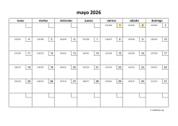 calendario mayo 2026 01