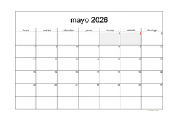 calendario mayo 2026 05