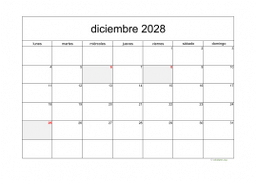 calendario diciembre 2028 05