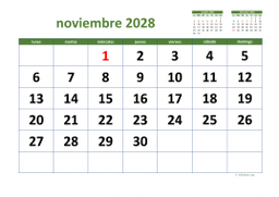 calendario noviembre 2028 03