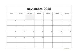 calendario noviembre 2028 05