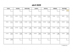 calendario abril 2029 01