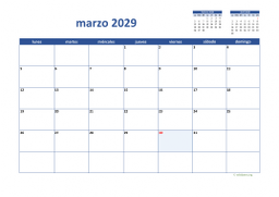 calendario marzo 2029 02