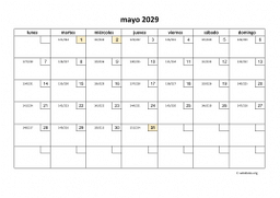 calendario mayo 2029 01