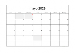 calendario mayo 2029 05