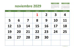 calendario noviembre 2029 03