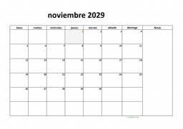 calendario noviembre 2029 08