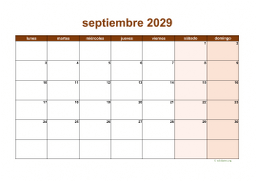 calendario septiembre 2029 06