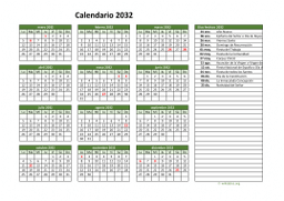 calendario anual 2032 02